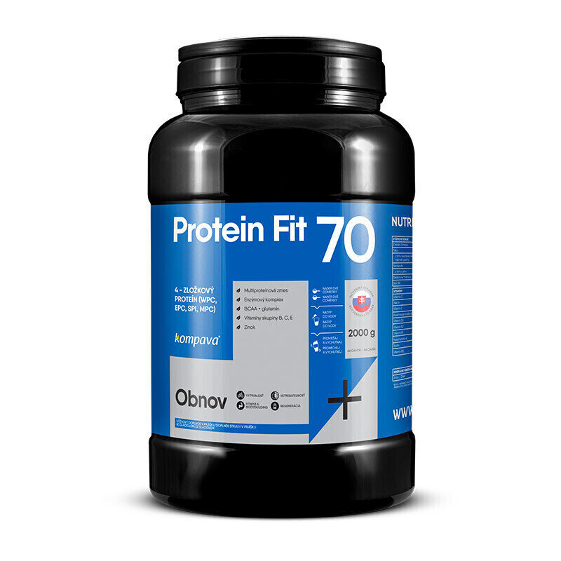 Večkomponentni protein Kompava ProteinFit 70 Vanilija 2000 g Večkomponentni protein