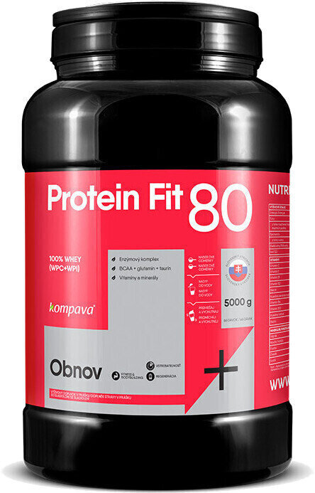 Whey proteïne Kompava ProteinFit Strawberry 2000 g Whey proteïne