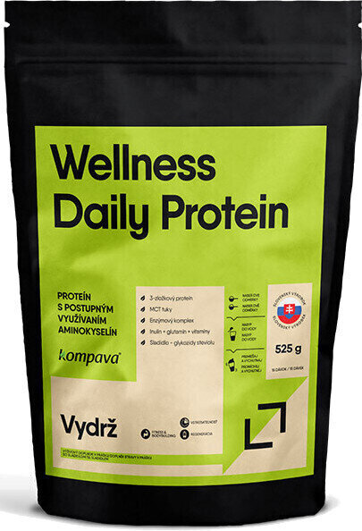 Protéine multi-composants Kompava Wellness Daily Protein Pistache 525 g Protéine multi-composants