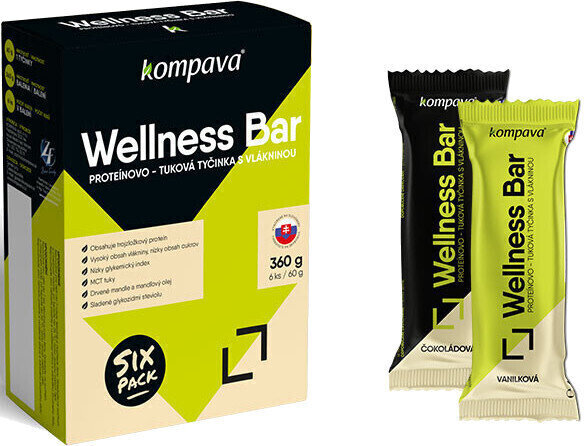 Bar Kompava Sixpack Wellness Bar Mix 6 x 60 g Bar