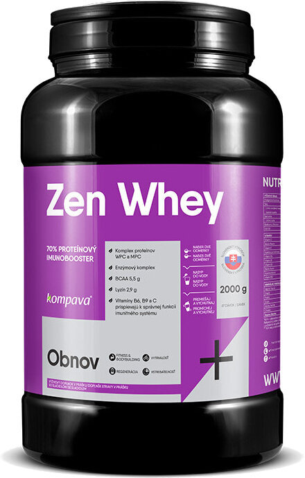 Syrovátkový protein Kompava Protein Zen Whey Vanilka 2000 g Syrovátkový protein