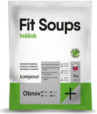 Fitnes potraviny Kompava Fit Soups 6 x Hrach 35 g Fitnes potraviny