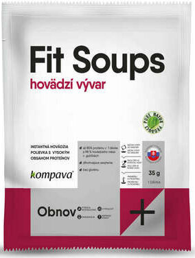 Nourriture de remise en forme Kompava Fit Soups 6 x Du boeuf 35 g Nourriture de remise en forme