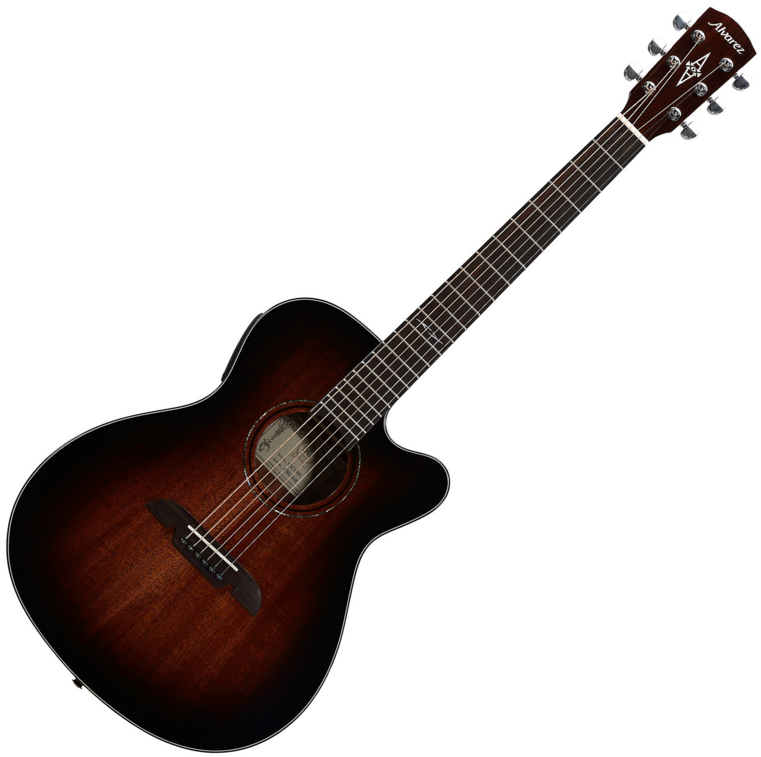 Jumbo elektro-akoestische gitaar Alvarez AF66CESHB