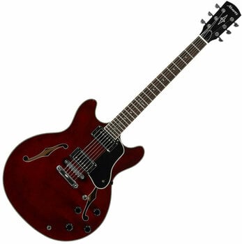 Halbresonanz-Gitarre Alvarez AAT33/BGE Hollow Body Double Cutaway - 1