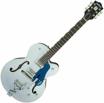 Halvakustisk gitarr Gretsch G6118T Players Edition Anniversary Iridium Silver - 1