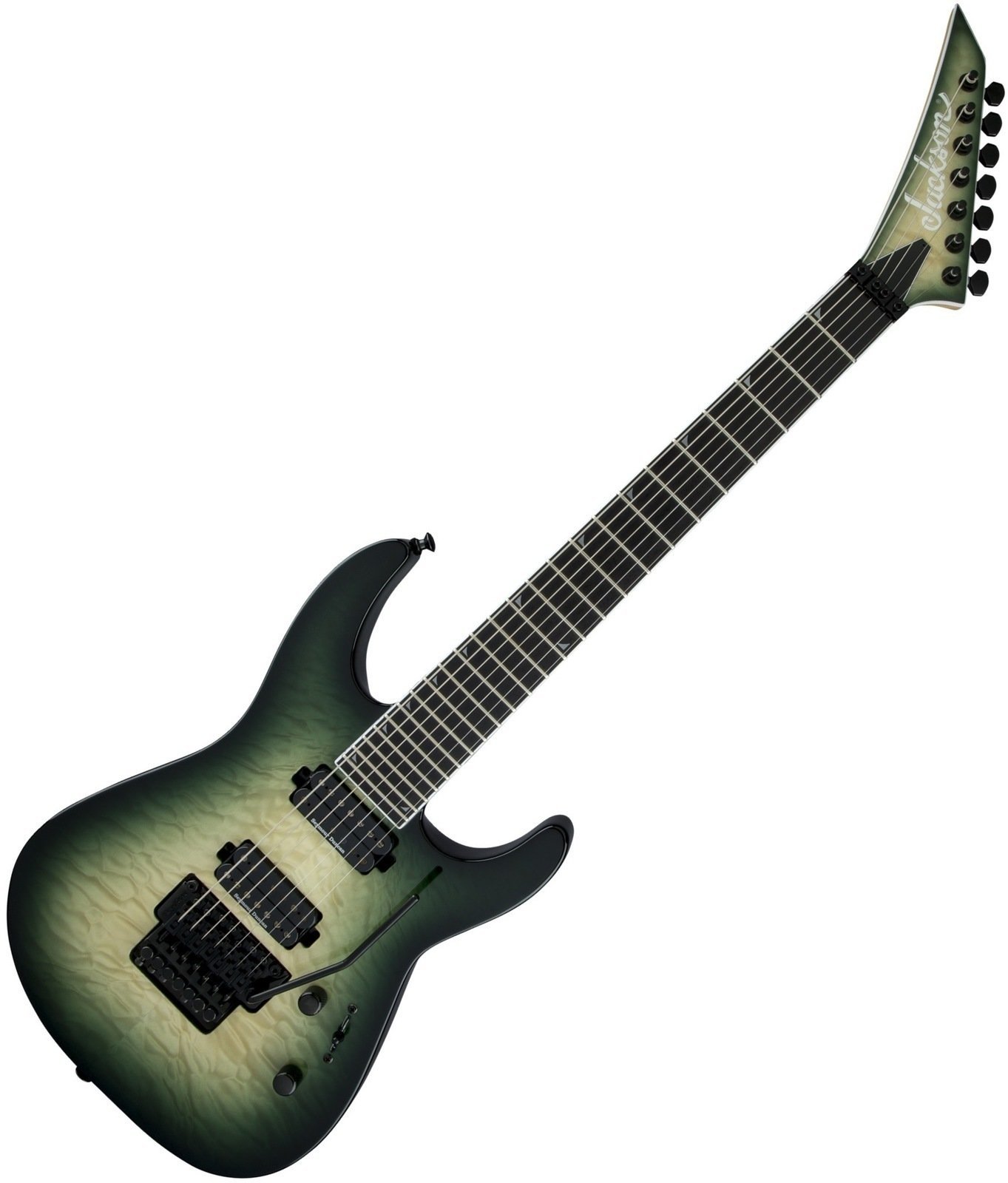Guitare électrique Jackson Pro Series Soloist TM SL7Q Ebony Alien Burst