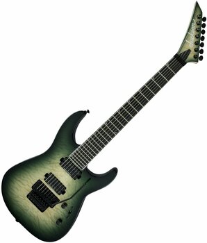 7-string Electric Guitar Jackson Pro Series Soloist TM SL7Q Ebony Alien Burst - 1