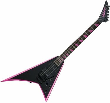 Electric guitar Jackson X Series Rhoads RRX24 RW Black with Neon Pink Bevels - 1