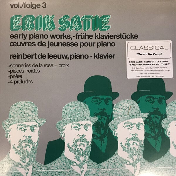 Disque vinyle Erik Satie - Early Piano Works Vol. 3 (LP)