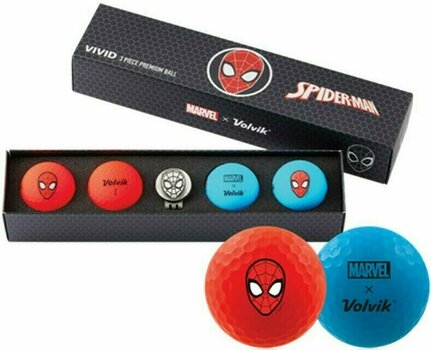 Golfový míček Volvik Marvel 4 Ball Pack Spider Man - 1