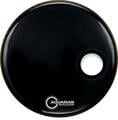 Aquarian RSM18BK Regulator Port/Ring 18" Black Resonant Drum Head (Like new)