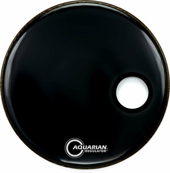Resonantievel voor drums Aquarian RSM24BK Regulator Port/Ring 24" Zwart Resonantievel voor drums - 1