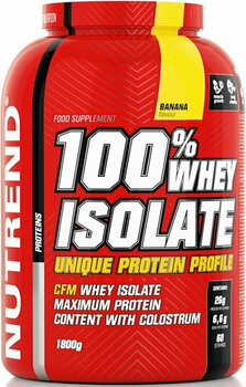 Proteinový izolát NUTREND 100 % Whey Isolate Banán 1800 g Proteinový izolát - 1