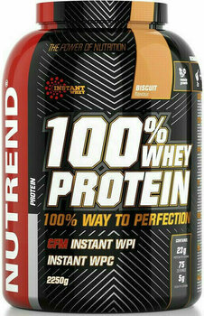 Srvátkový proteín NUTREND 100 % Whey Isolate Biscuit 2250 g Srvátkový proteín - 1