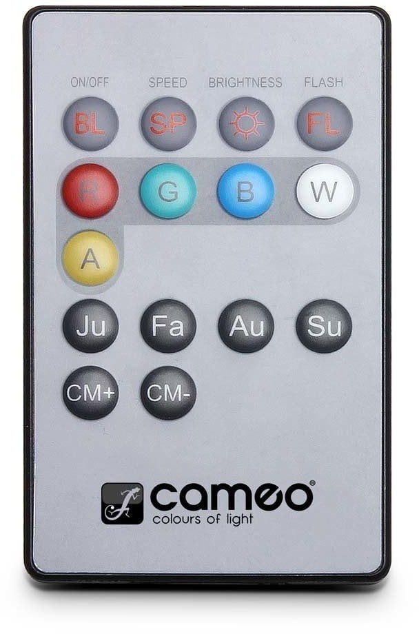 Bezdrátový systém pro ovládání světel Cameo Flat Par Can Remote
