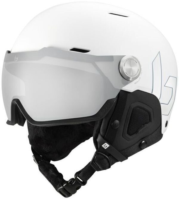 Lyžařská helma Bollé Might Visor Premium MIPS White Matte S (52-55 cm) Lyžařská helma