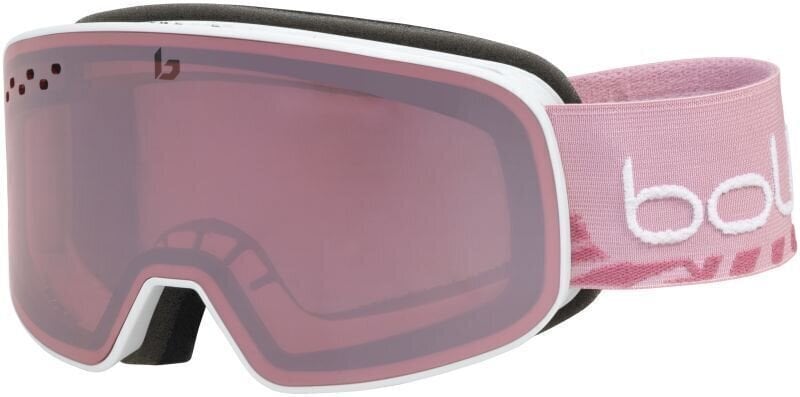 Skibriller Bollé Nevada Small White/Pink Matte Vermillon Gun Skibriller