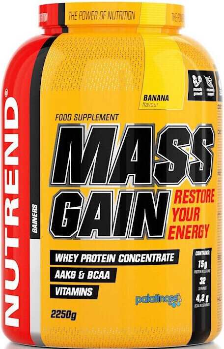 Carbohydrate / Gainer NUTREND Massgain Banana 2250 g Carbohydrate / Gainer