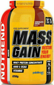 Carbohydrate / Gainer NUTREND Massgain Chocolate-Cocoa 2250 g Carbohydrate / Gainer - 1