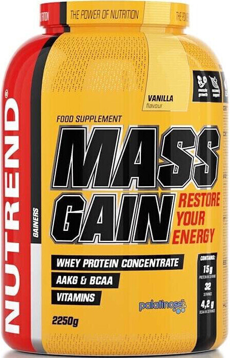 Carbohydrate / Gainer NUTREND Massgain Vanilla 2250 g Carbohydrate / Gainer
