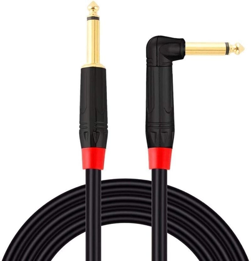 Instrument Cable Lewitz TGC 068 Black 100 cm Straight - Angled