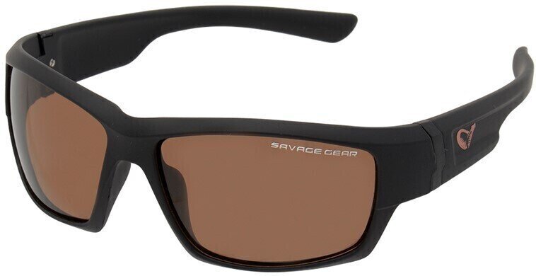 Lunettes de pêche Savage Gear Shades Polarized Sunglasses Floating Amber (Sun And Clouds) Lunettes de pêche