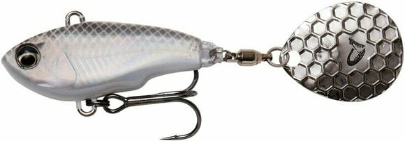 Wobbler Savage Gear Fat Tail Spin White Silver 6,5 cm 16 g - 1