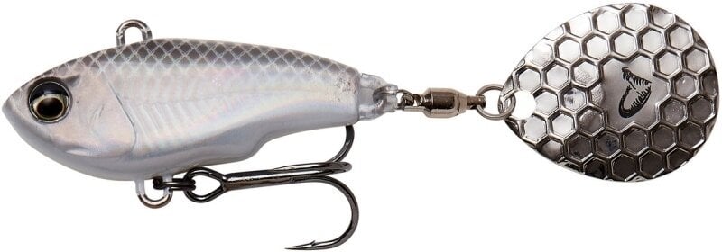 Τεχνητά Δολώματα Wobblers Savage Gear Fat Tail Spin White Silver 8 cm 24 g