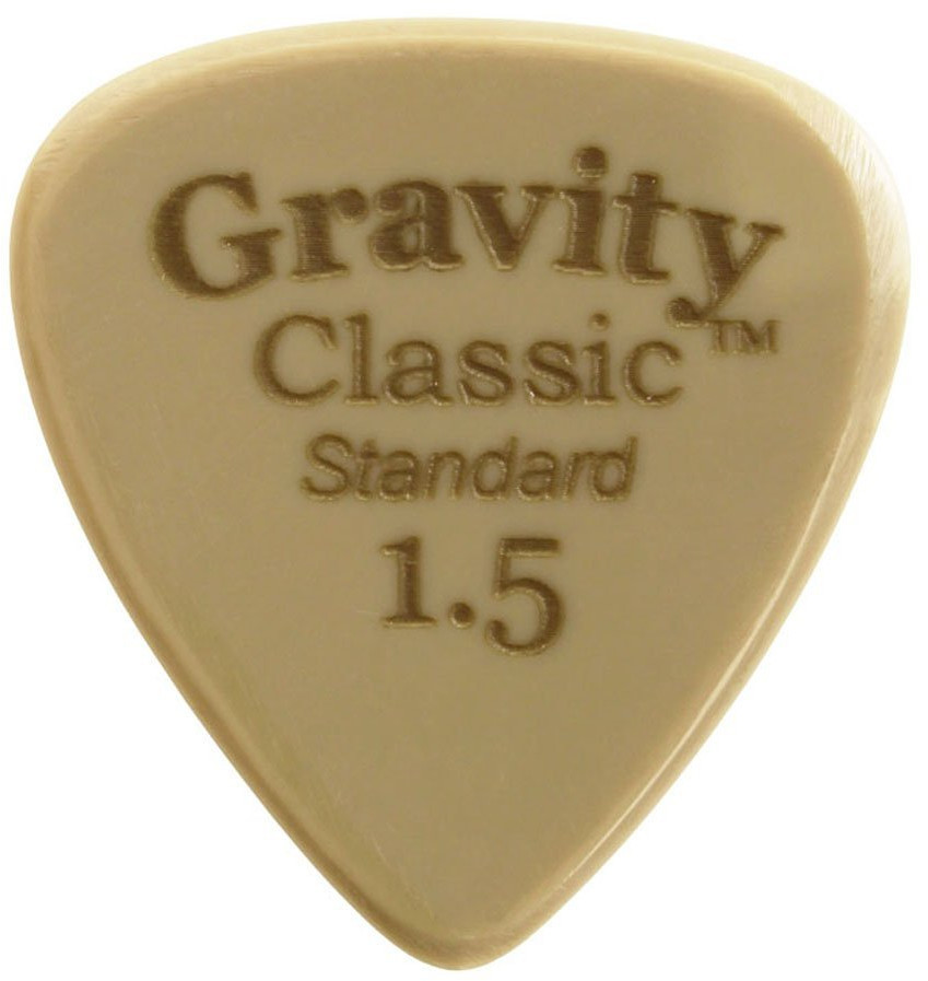 Gravity Picks GGCLS15 Classic Gold Standard 1.5mm Polished Tan