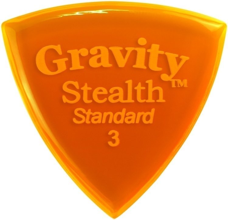 Перце за китара Gravity Picks GSSS3P Stealth Standard 3.0mm Polished Orange