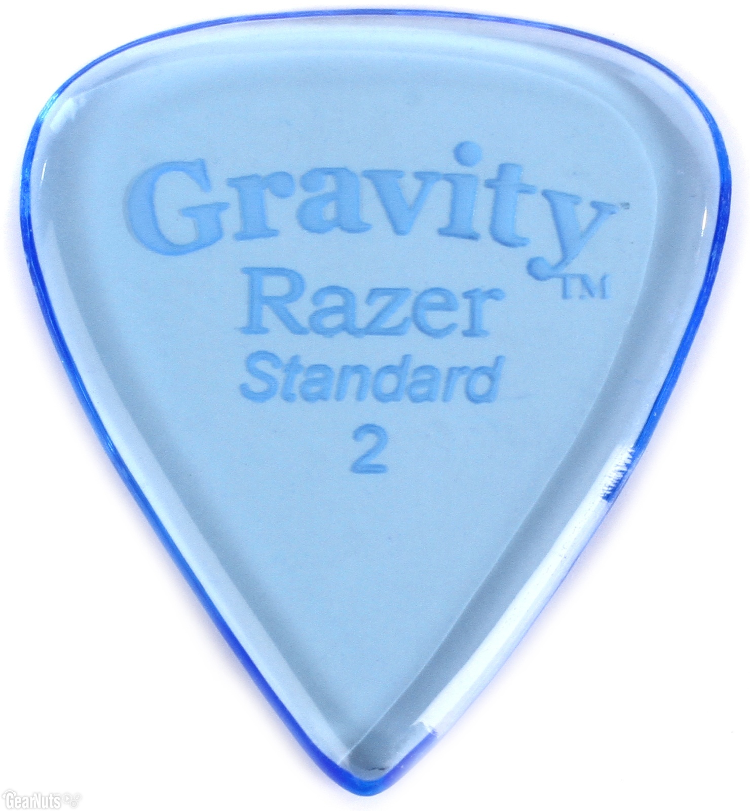 Gravity Picks GRAS2P Razer Standard 2.0mm Polished Blue