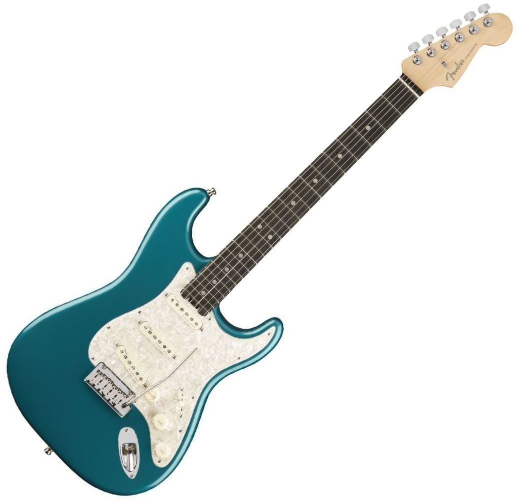 Guitare électrique Fender American Elite Stratocaster Ebony Ocean Turquoise