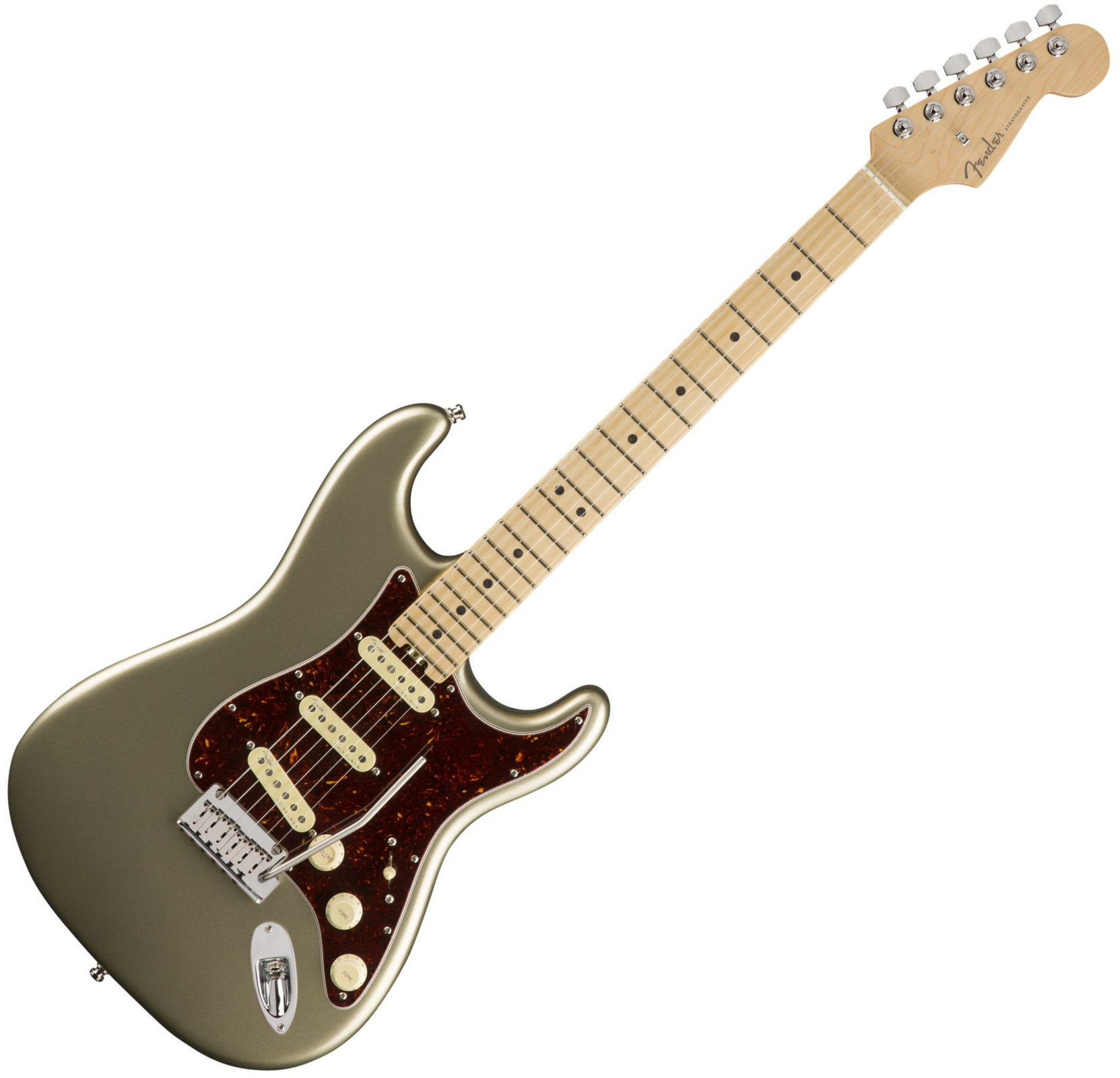 Guitare électrique Fender American Elite Stratocaster MN Champagne