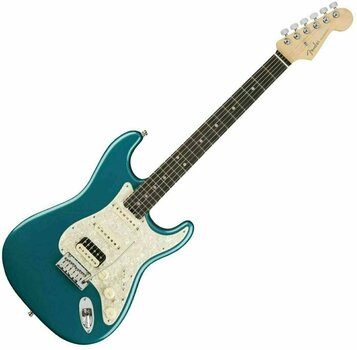 E-Gitarre Fender American Elite Stratocaster HSS Shawbucker Ebony Ocean Turquoise - 1