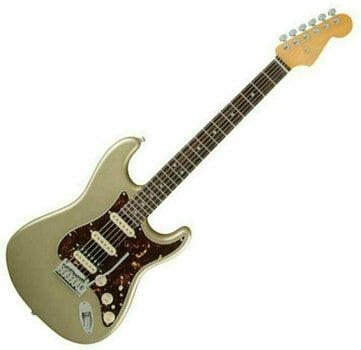 Guitare électrique Fender American Elite Stratocaster HSS Shawbucker Ebony Champagne - 1