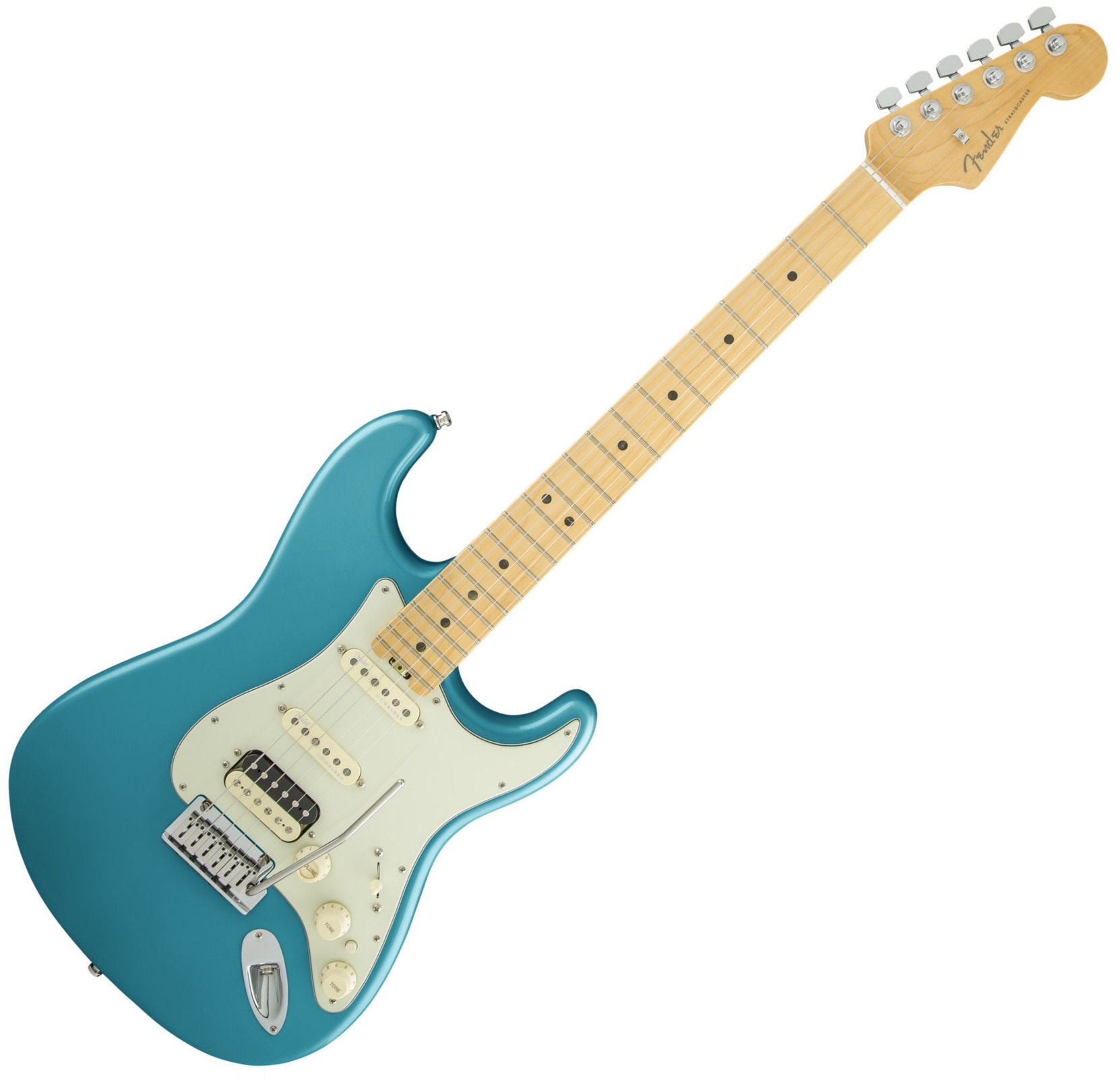 E-Gitarre Fender American Elite Stratocaster HSS Shawbucker MN Ocean Turquoise