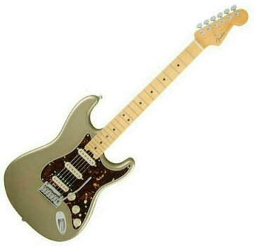 Guitare électrique Fender American Elite Stratocaster HSS Shawbucker MN Champagne - 1