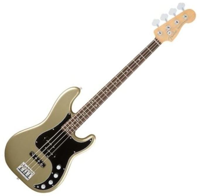 4-strenget basguitar Fender American Elite Precision Bass Ebony Champagne
