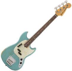 4-string Bassguitar Fender JMJ Mustang Bass RW Faded Daphne Blue 4-string Bassguitar