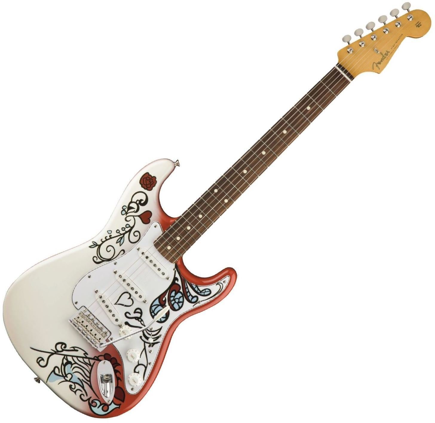 Signatur elektrisk guitar Fender Jimi Hendrix Monterey Stratocaster Pau Ferro