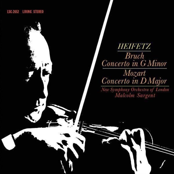 Disque vinyle Heifetz-Sargent - Bruch: Concerto in G Minor/Mozart: Concerto in D Major (LP) (200g)