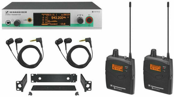Monitorização intra-auricular sem fios Sennheiser EW 300-2IEM G3-A - 1