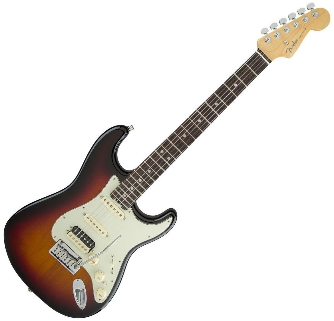 E-Gitarre Fender American Elite Stratocaster HSS Shawbucker EB 3Tone Sunburst