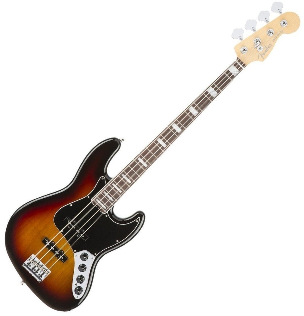 Basse électrique Fender American Elite Jazz Bass Ebony 3-Tone Sunburst