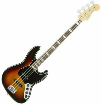 Basse électrique Fender American Elite Jazz Bass Ebony 3-Tone Sunburst - 1