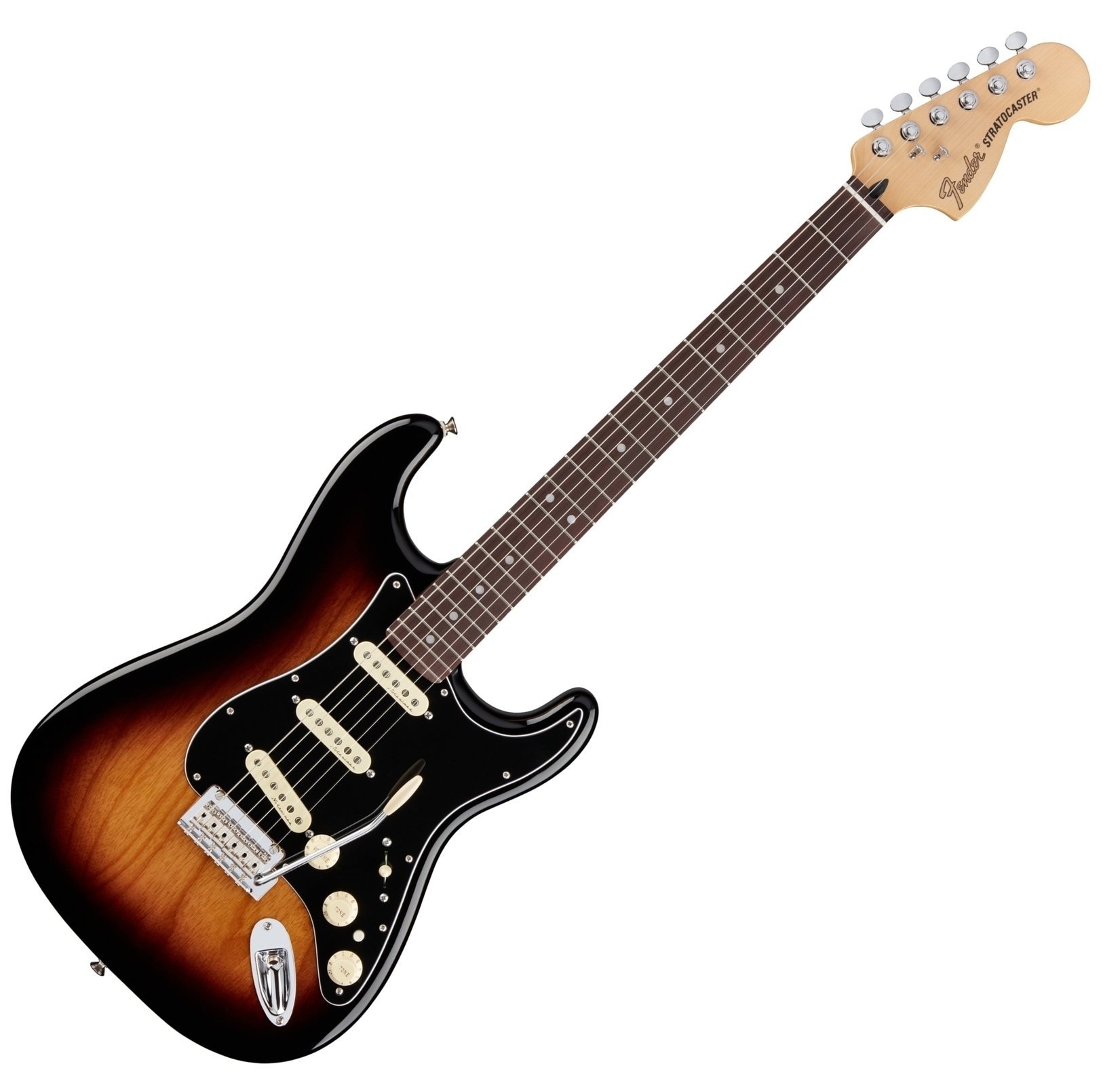 Sähkökitara Fender Deluxe Stratocaster PF 3-Tone Sunburst
