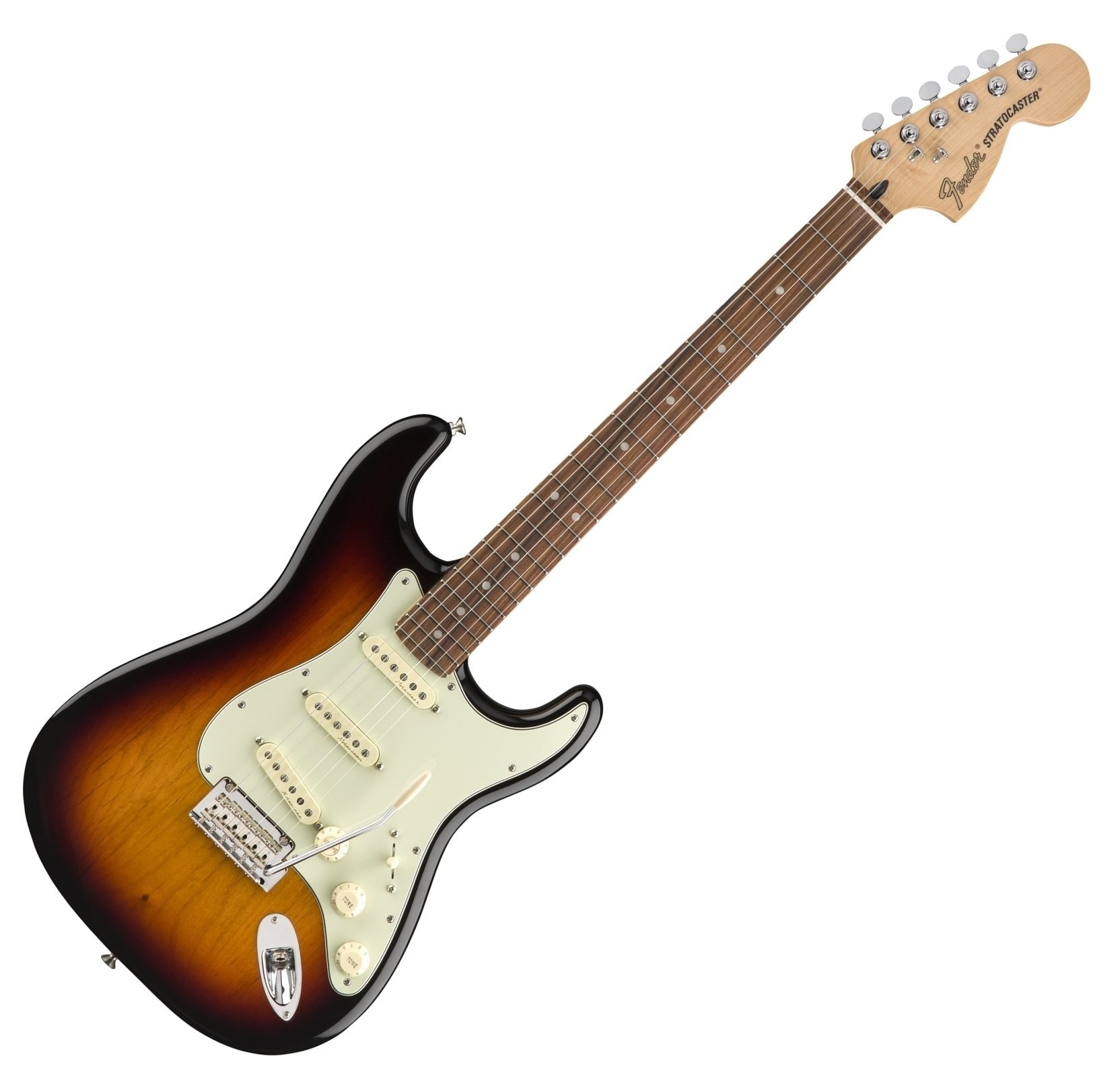 Guitare électrique Fender Deluxe Roadhouse Stratocaster Pau Ferro 3-Tone Sunburst