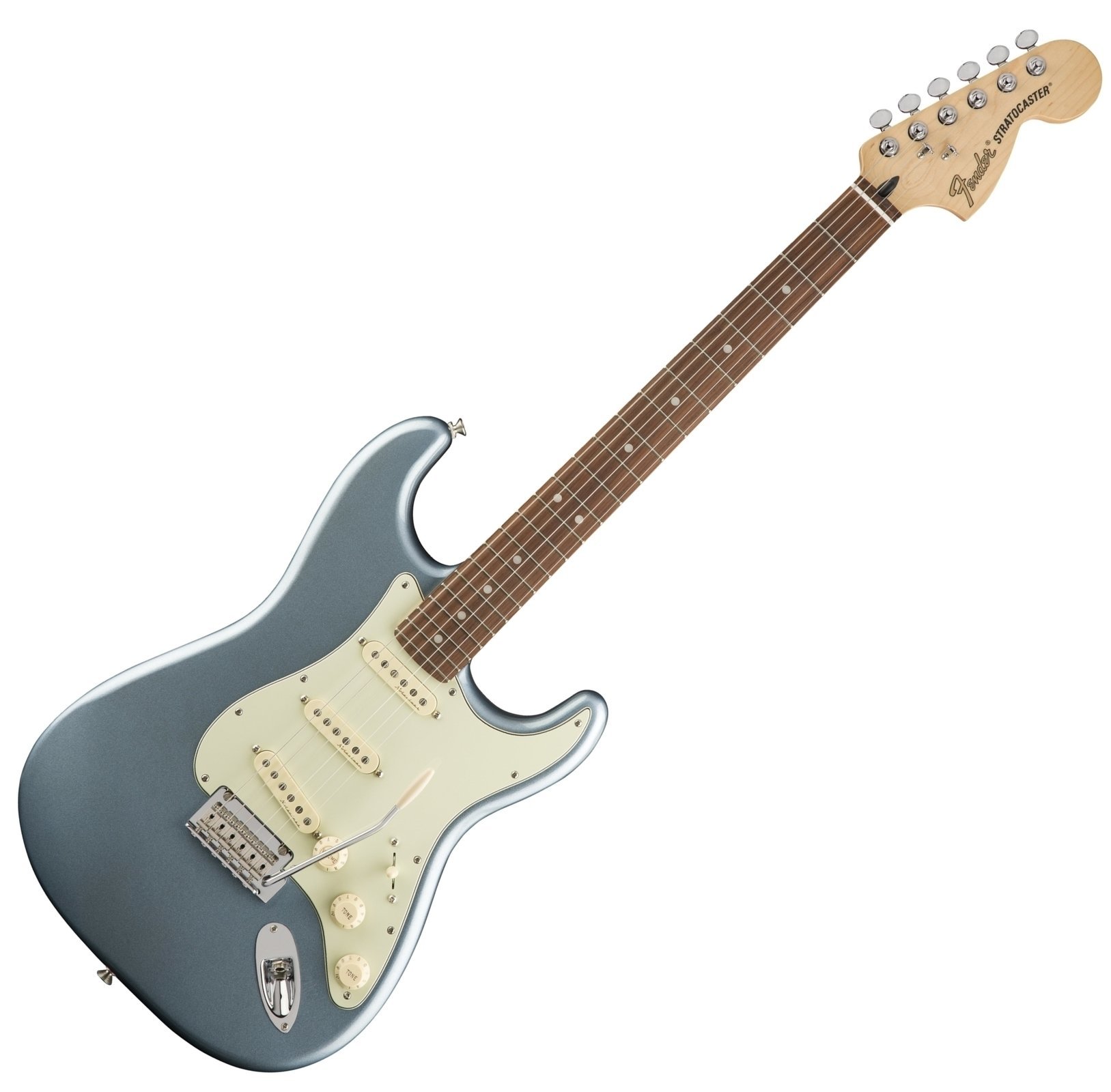 Elektriska gitarrer Fender Deluxe Roadhouse Stratocaster PF Mystic Ice Blue