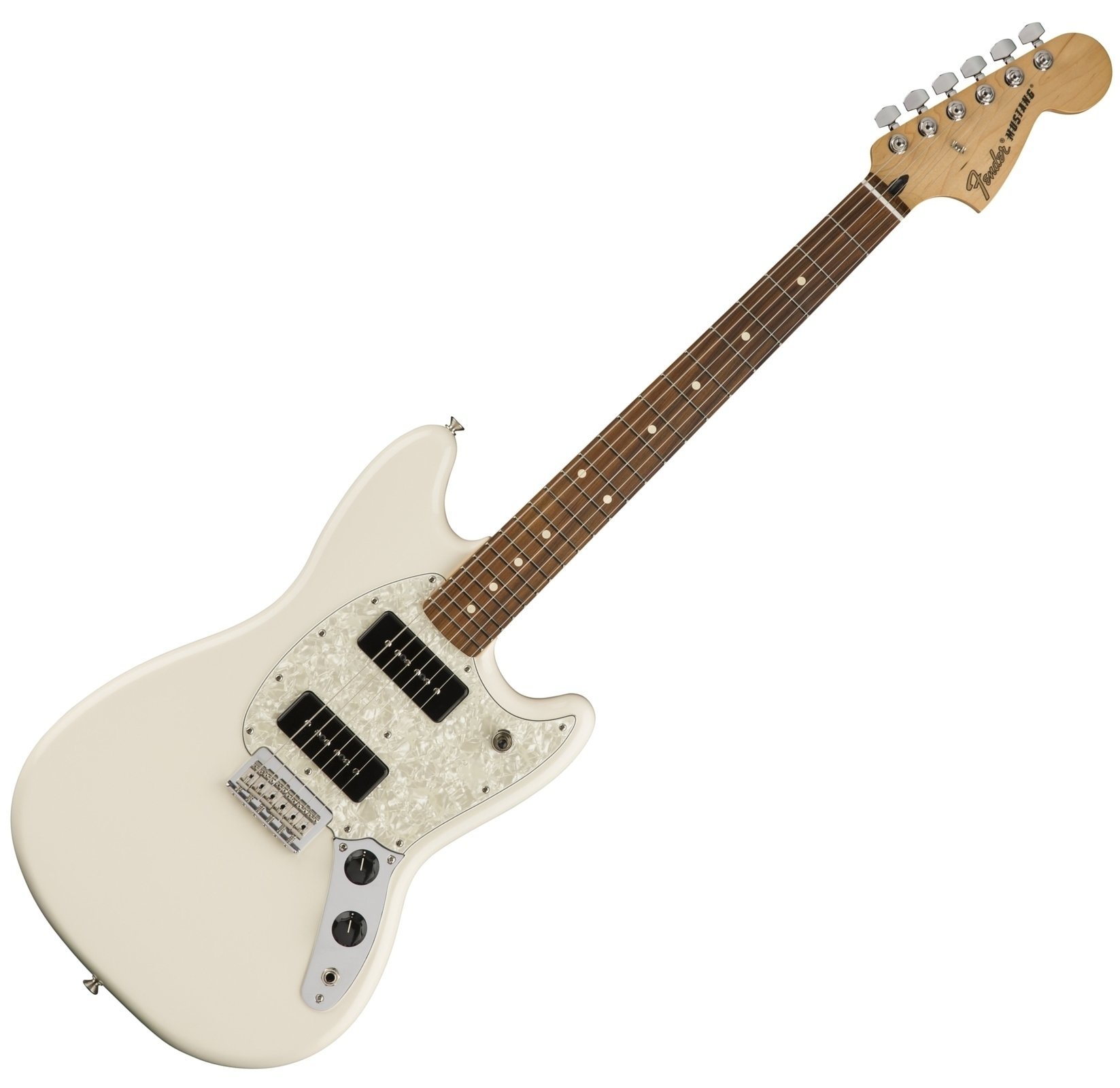 Guitare électrique Fender Mustang 90 Pau Ferro Olympic White